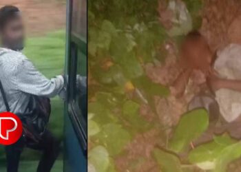 യാത്രികർ നോക്കിനിൽക്കെ ട്രെയിനിൽ നിന്ന് എടുത്തു ചാടിയ യുവാവിനെ ഗുരുതര പരിക്ക്