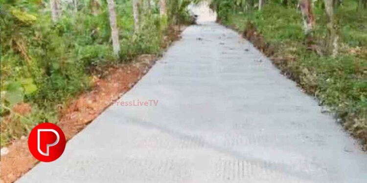 ഓമശ്ശേരിയിൽ ജനവാസമില്ലാത്ത സ്ഥലത്തേക്ക് റോഡ് നിര്‍മിച്ചതായി പരാതി