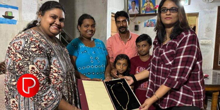 ധീരതയ്ക്ക് ബോചെയുടെ സ്വര്‍ണ്ണമാല