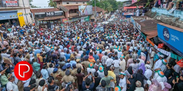 പാർട്ടി പതാകയില്ലാതെ ബത്തേരിയിൽ രാഹുൽ ഗാന്ധിയുടെ പ്രചരണം; ഇന്ത്യന്‍ തെരഞ്ഞെടുപ്പ് ചരിത്രത്തില്‍ അപൂർവ്വം