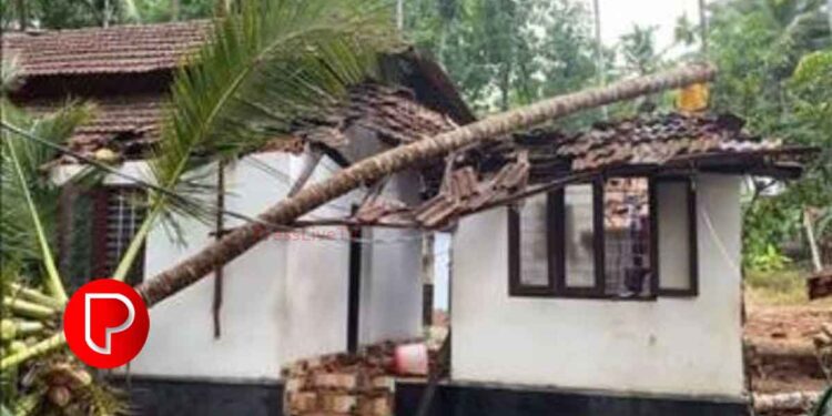 കനത്ത മഴ; മുക്കത്ത് നിരവധി വീടുകള്‍ തകര്‍ന്നു