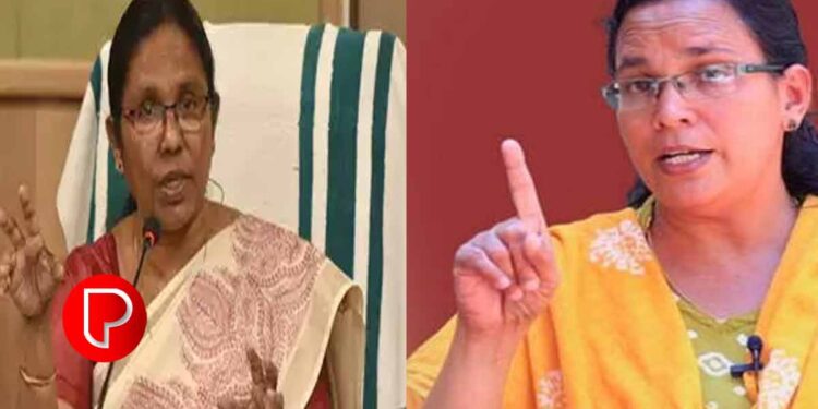 കെ കെ ശൈലജയ്ക്കെതിരായ സൈബർ ആക്രമണം ; അംഗീകരിക്കാനാകാത്ത തെറ്റെന്ന് കെ.കെ രമ