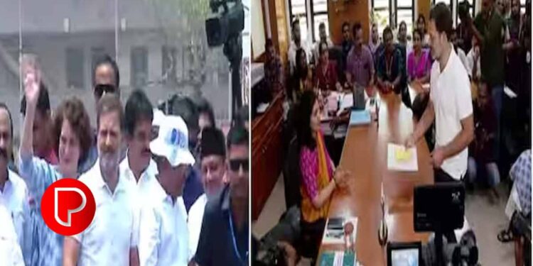 എന്നും ജനങ്ങൾക്കൊപ്പമെന്ന് ഉറപ്പ് ; വയനാട്ടിൽ രാഹുൽ ഗാന്ധിയുടെ റോഡ് ഷോ