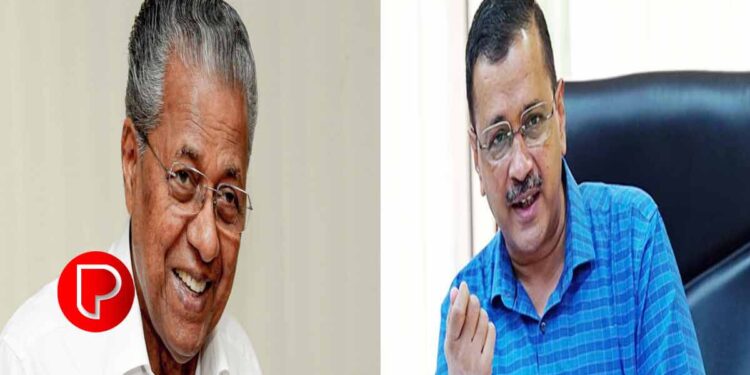 കെജ്രിവാളിന് ആശംസയുമായി പിണറായി വിജയൻ