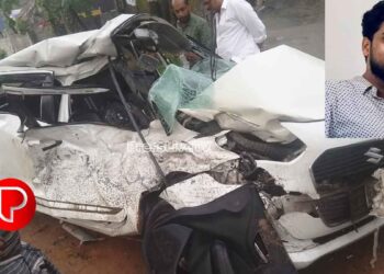 മുക്കം മാങ്ങാപൊയിലിൽ ടൂറിസ്റ്റ് ബസിനു പിന്നില്‍ കാറിടിച്ചു; എരഞ്ഞിമാവ് സ്വദേശിയായ യുവാവിന് ദാരുണാന്ത്യം