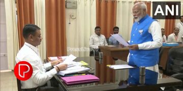 പ്രധാനമന്ത്രി നരേന്ദ്ര മോദി വാരണാസി ലോക്‌സഭാ സീറ്റിൽ നാമനിർദേശ പത്രിക സമർപ്പിച്ചു