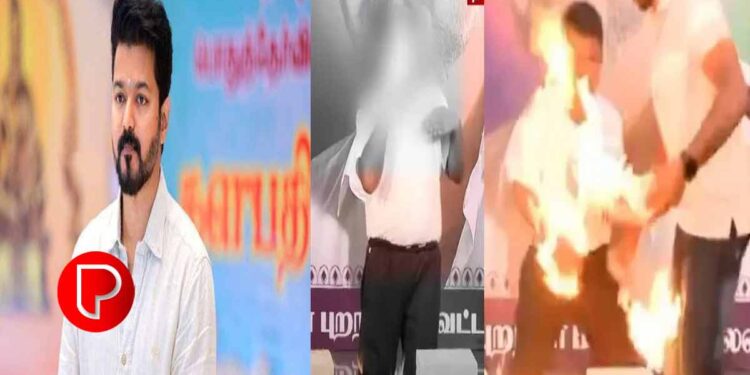 നടന്‍ വിജയ്‌യുടെ അൻപതാം പിറന്നാളാഘോഷത്തിനിടെ പൊള്ളലേറ്റ് കുട്ടിക്ക് ഗുരുതര പരുക്ക്