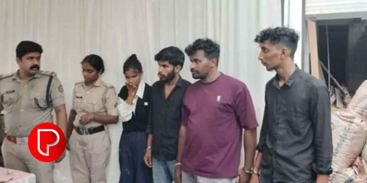 കുന്ദമംഗലത്ത് 146 ഗ്രാം എം.ഡി.എം.എയുമായി യുവതിയടക്കം നാലുപേർ പിടിയിലായി