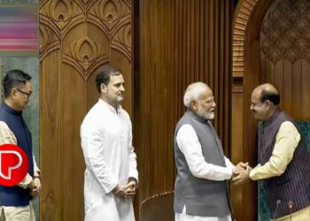 18-ാം ലോക്‌സഭയുടെ സ്പീക്കറായി ബിജെപി എംപി ഓം ബിര്‍ള സ്ഥാനമേറ്റു