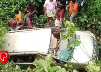 തൊട്ടില്‍പ്പാലത്ത് കാർ താഴ്‌ചയിലേക്ക്‌ മറിഞ്ഞ് ഒരാൾ മരിച്ചു; ഒരാള്‍ക്ക് ഗുരുതര പരുക്ക്