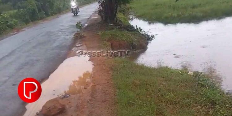 ശക്തമായ മഴ; മാവൂരിലും പരിസര പ്രദേശങ്ങളിലും വെള്ളം കയറി; കൂളിമാട് റോഡിന്റെ പാർശ്വഭിത്തി ഇടിഞ്ഞു