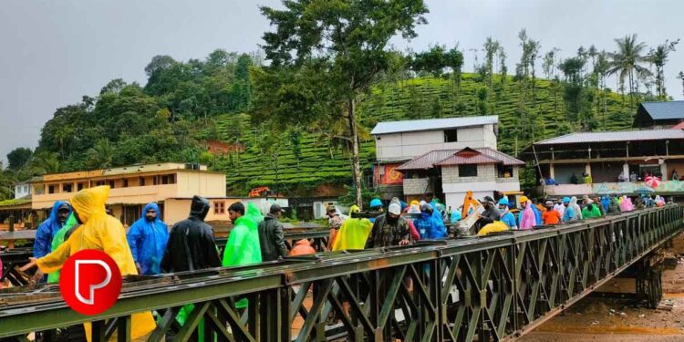 ചൂരൽമലയിലെ ബെയ്‌ലി പാലത്തിൻ്റെ നിർമ്മാണം പൂർത്തിയായി, പരീക്ഷണം വിജയിച്ചു; മരിച്ചവരുടെ എണ്ണം 283 ആയി