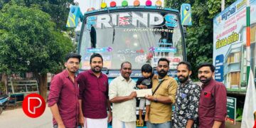 പ്രതിസന്ധിക്കിടയിലും ബസിൻ്റെ ദ്വിദിന കളക്ഷൻ വീട് നിർമാണത്തിന് കൈമാറി ബസ് ഉടമയും ജീവനക്കാരും