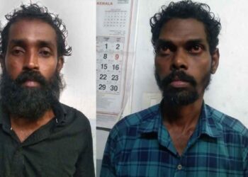 റെയിൽപാളത്തിന് ഉപയോഗിക്കുന്ന ഇരുമ്പുമായി രണ്ടു പേർ ഫറോക്ക് പോലീസിന്റെ പിടിയിൽ