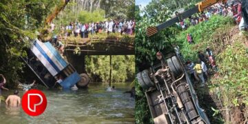 തിരുവമ്പാടി – പുല്ലാരാംമ്പാറ റോഡിൽ കെഎസ്ആര്‍ടിസി ബസ് നിയന്ത്രണം വിട്ട് പുഴയിലേക്ക് തലകീഴായി മറിഞ്ഞ് അപകടം; ഒരാള്‍ മരിച്ചു, നിരവധി പേര്‍ക്ക് പരിക്ക്, രക്ഷാപ്രവര്‍ത്തനം തുടരുന്നു