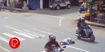 എകരൂലില്‍ സീബ്രാ ക്രോസിങിലൂടെ റോഡ് മുറിച്ചുകടക്കുകയായിരുന്ന വീട്ടമ്മയെ ബൈക്ക് ഇടിച്ചുവീഴ്ത്തി; ഗുരുതര പരിക്ക്