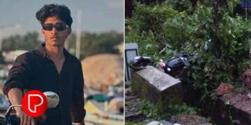 മുക്കം വട്ടോളി പറമ്പിൽ ലുലു മാള്‍ സന്ദര്‍ശിച്ച്‌ മടങ്ങവെ ബുള്ളറ്റ് മതിലിൽ ഇടിച്ച് 19 കാരൻ മരിച്ചു