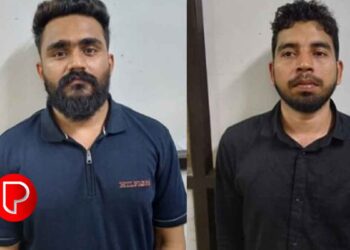 നടുവട്ടത്ത് നിർമ്മാണത്തിലിരുന്ന വീടിന്റെ ഗേറ്റ് മോഷ്ടിച്ച രണ്ടംഗ സംഘം പൊലീസ് പിടിയിൽ