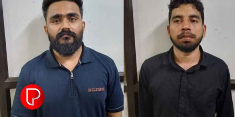 നടുവട്ടത്ത് നിർമ്മാണത്തിലിരുന്ന വീടിന്റെ ഗേറ്റ് മോഷ്ടിച്ച രണ്ടംഗ സംഘം പൊലീസ് പിടിയിൽ