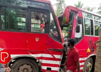 അത്തോളി -കോഴിക്കോട് റൂട്ടിൽ ബസുകൾ തമ്മിൽ കൂട്ടിമുട്ടി 37 ൽ അധികം യാത്രക്കാർക്ക് പരിക്ക്; നാലുപേരുടെ നില ഗുരുതരം; അപകടത്തിന് കാരണം അമിതവേഗം