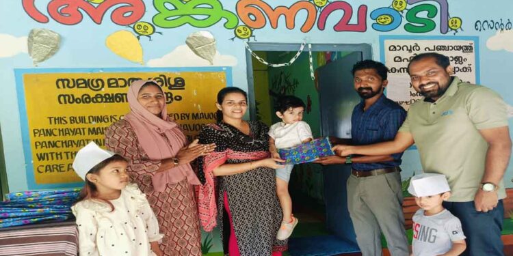 ജെ.സി.ഐ മാവൂർ ശിശുദിനത്തിൽ അംഗൻവാടി കുട്ടികൾക്ക് സമ്മാനങ്ങൾ വിതരണം ചെയ്തു: