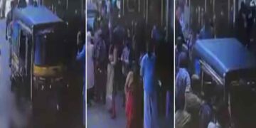 നിർത്തിയിട്ടിരുന്ന ഓട്ടോ തനിയെ നീങ്ങി യുവതിയെയും കൈകുഞ്ഞിനെയും ഇടിച്ചിട്ടു