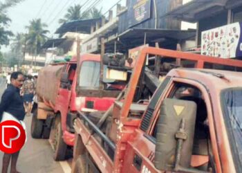 പന്നിക്കോട് കക്കൂസ് മാലിന്യം കൊണ്ടുവന്ന വാഹനത്തിന് കൊടിയത്തൂർ ഗ്രാമപ്പഞ്ചായത്തിന്റെ നടപടി; 25,000 രൂപ പിഴ ചുമത്തി