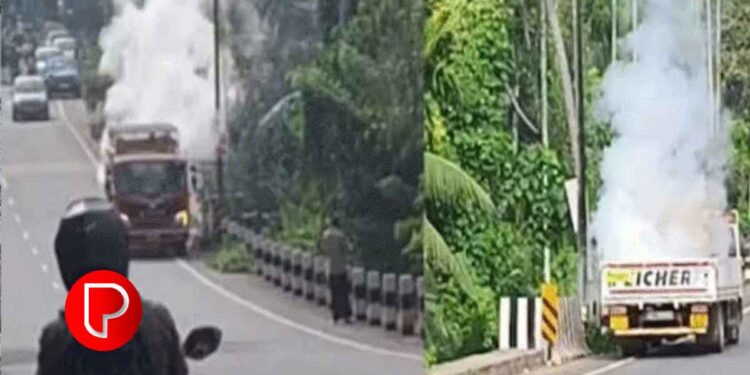 പേരാമ്പ്രയില്‍ സിഎന്‍ജിയുമായി പോയ ടാങ്കറില്‍ നിന്നും ഗ്യാസ് ചോര്‍ന്നത് പരിഭ്രാന്തി പരത്തി