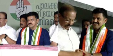 സ്നേഹത്തിന്റെ കടയിൽ ഒരു മെമ്പര്‍ഷിപ്പ് എടുക്കുന്നു ; സന്ദീപ് വാര്യര്‍ കോൺഗ്രസിൽ