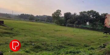 റോഡ് പണി പാതിവഴിയിൽ; ചെറുവാടി മൈതാനം ഉപയോഗശൂന്യം