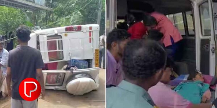 കൂടരഞ്ഞിയില്‍ ടൂറിസ്റ്റ് ട്രാവലര്‍ മറിഞ്ഞ് അപകടം; ആറു വയസ്സുകാരി മരിച്ചു; നിരവധി പേർക്ക് പരിക്ക്