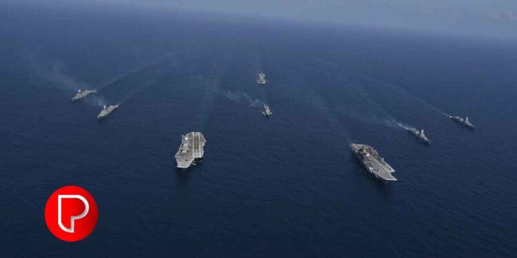 അറബിക്കടലിൽ ഇന്ത്യയുടെയും പാകിസ്താന്റേയും നാവിക സേനകൾ മുഖാമുഖം; അഭ്യാസങ്ങൾ നടത്തി സേനകൾ