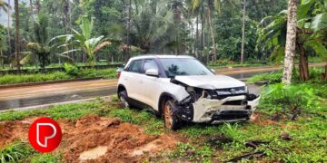 മലയോര ഹൈവെയിൽ വീണ്ടും അപകടം