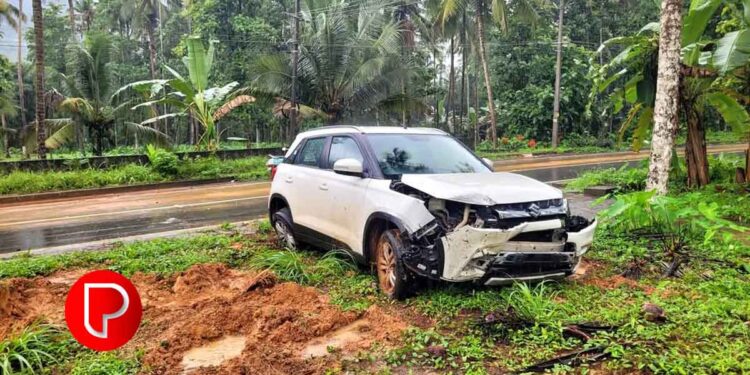 മലയോര ഹൈവെയിൽ വീണ്ടും അപകടം