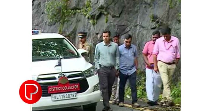 താമരശ്ശേരി ചുരത്തിൽ മണ്ണിടിച്ചിൽ: ജില്ലാ കളക്ടർ സ്ഥിതിഗതികൾ വിലയിരുത്തി, ഗതാഗതം വൈകും