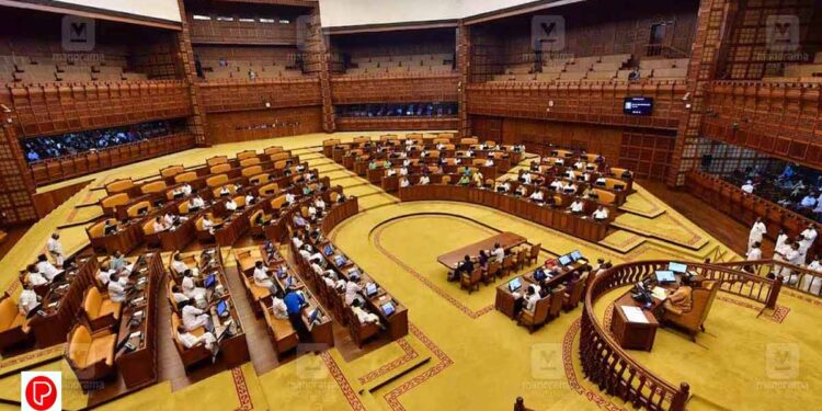 സ്വര്‍ണപ്പാളി വിവാദം ; മൂന്ന് പ്രതിപക്ഷ എംഎല്‍എമാരെ സസ്‌പെന്‍ഡ് ചെയ്തു സ്പീക്കര്‍