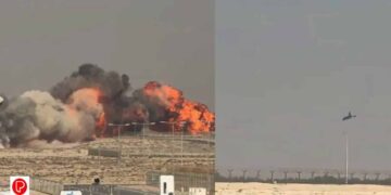 തേജസ് യുദ്ധവിമാനം ദുബായ് തകര്‍ന്നുവീണു, പൈലറ്റിന് ഗുരുതര പരിക്ക്