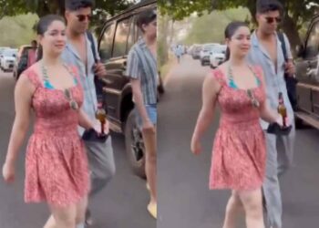 കയ്യിൽ ബീയർ കുപ്പിയുമായി റോഡിലൂടെ സാറാ തെൻഡുൽക്കർ ;  സൈബറാക്രമണം