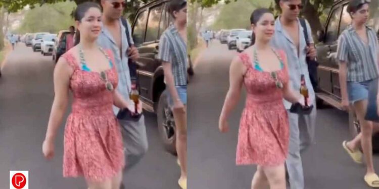 കയ്യിൽ ബീയർ കുപ്പിയുമായി റോഡിലൂടെ സാറാ തെൻഡുൽക്കർ ;  സൈബറാക്രമണം