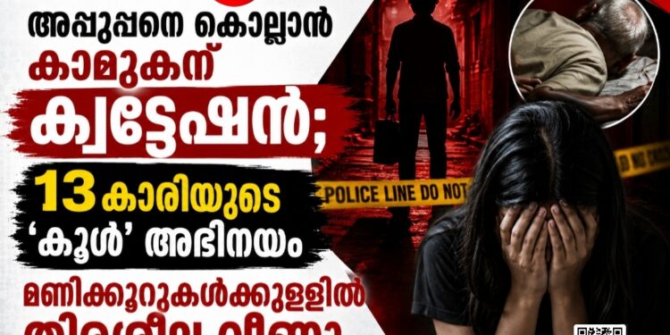അപ്പൂപ്പനെ കൊല്ലാൻ കാമുകന് ക്വട്ടേഷൻ; 13കാരിയുടെ ‘കൂൾ’ അഭിനയത്തിന് മണിക്കൂറുകൾക്കുള്ളിൽ തിരശ്ശീല വീണു.
